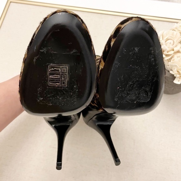 New Longchamp $805 Calf Hair Stiletto Heel Bootie - Picture 14 of 15